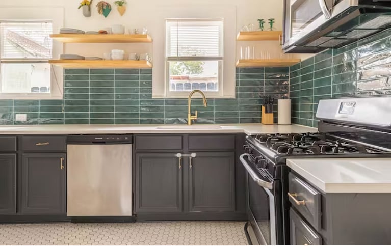 All appliances are full size and kitchen offers everything needed to make all the things. 