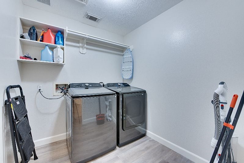 Brand new Samsung washer and dryer ready for use. Detergent and fabric softener provided to get you started.