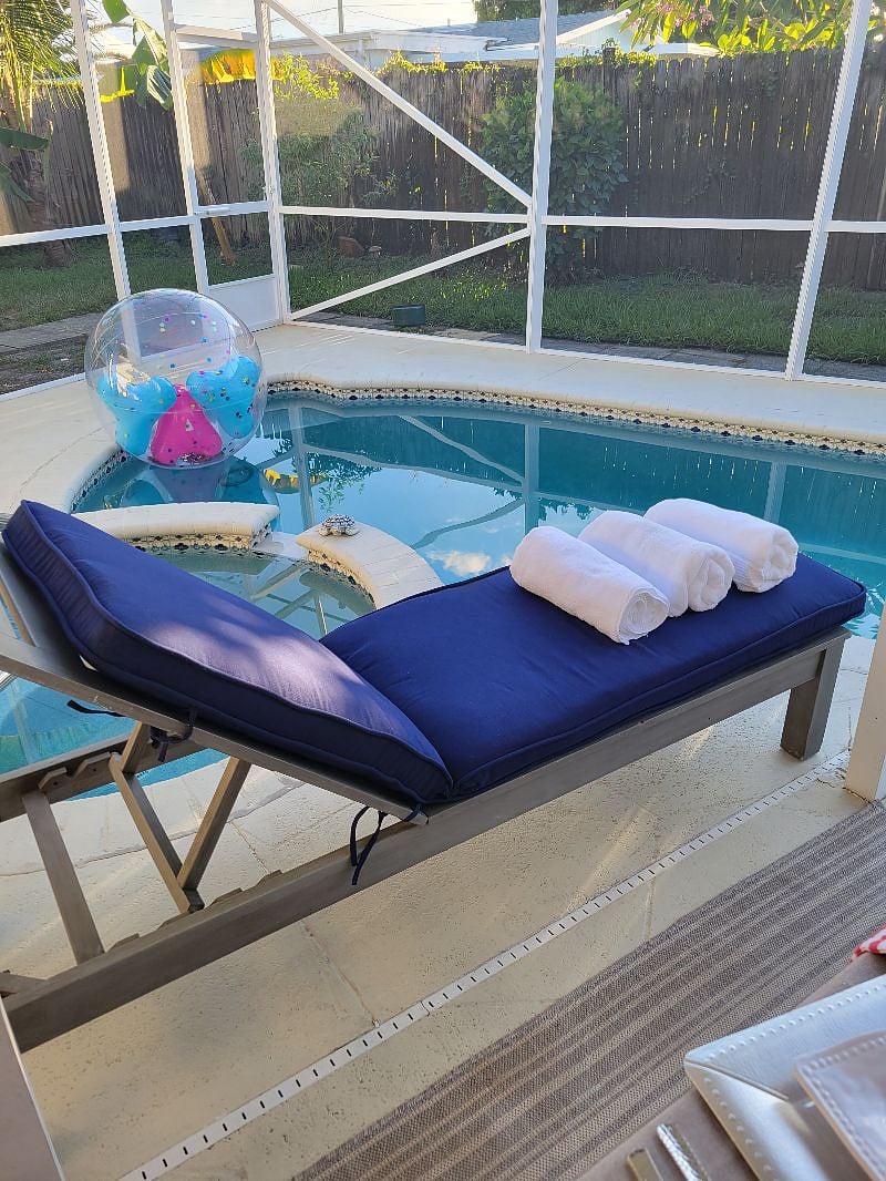 Lay down and relax by the pool!