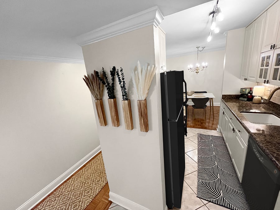 Note: The dining area shown here is pre-renovations