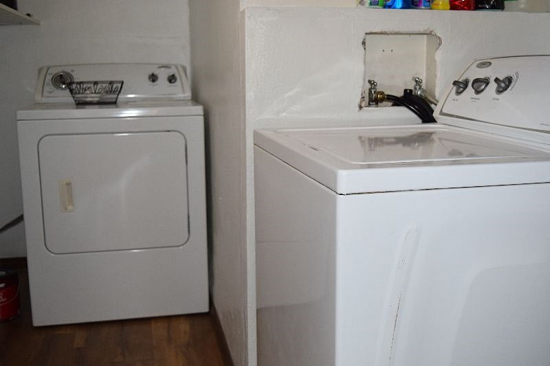 Washroom, washer and dryer