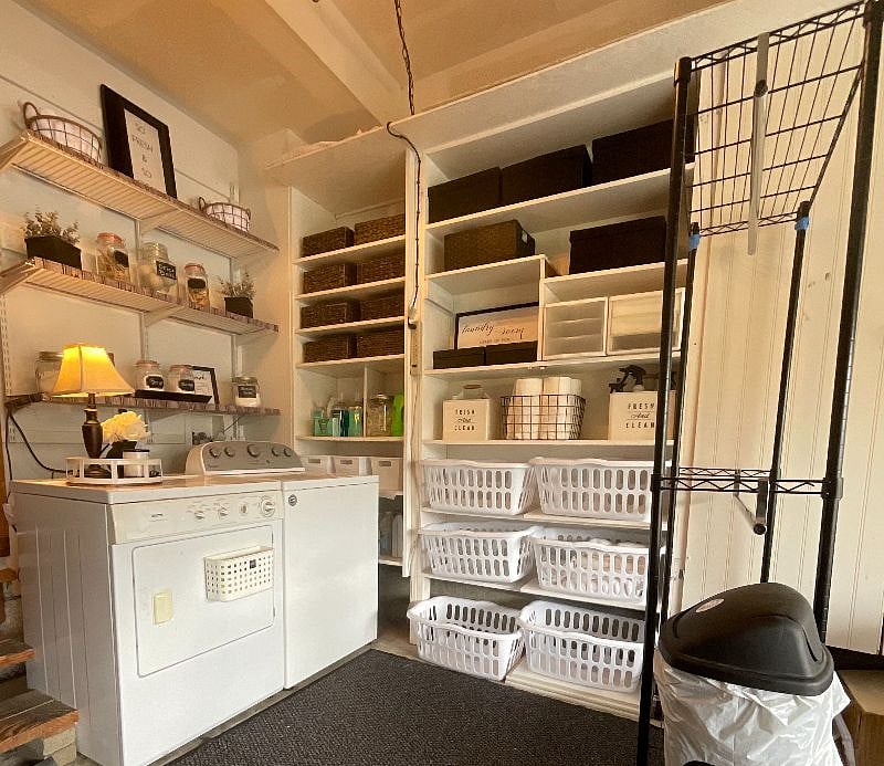 Shared laundry in Garage