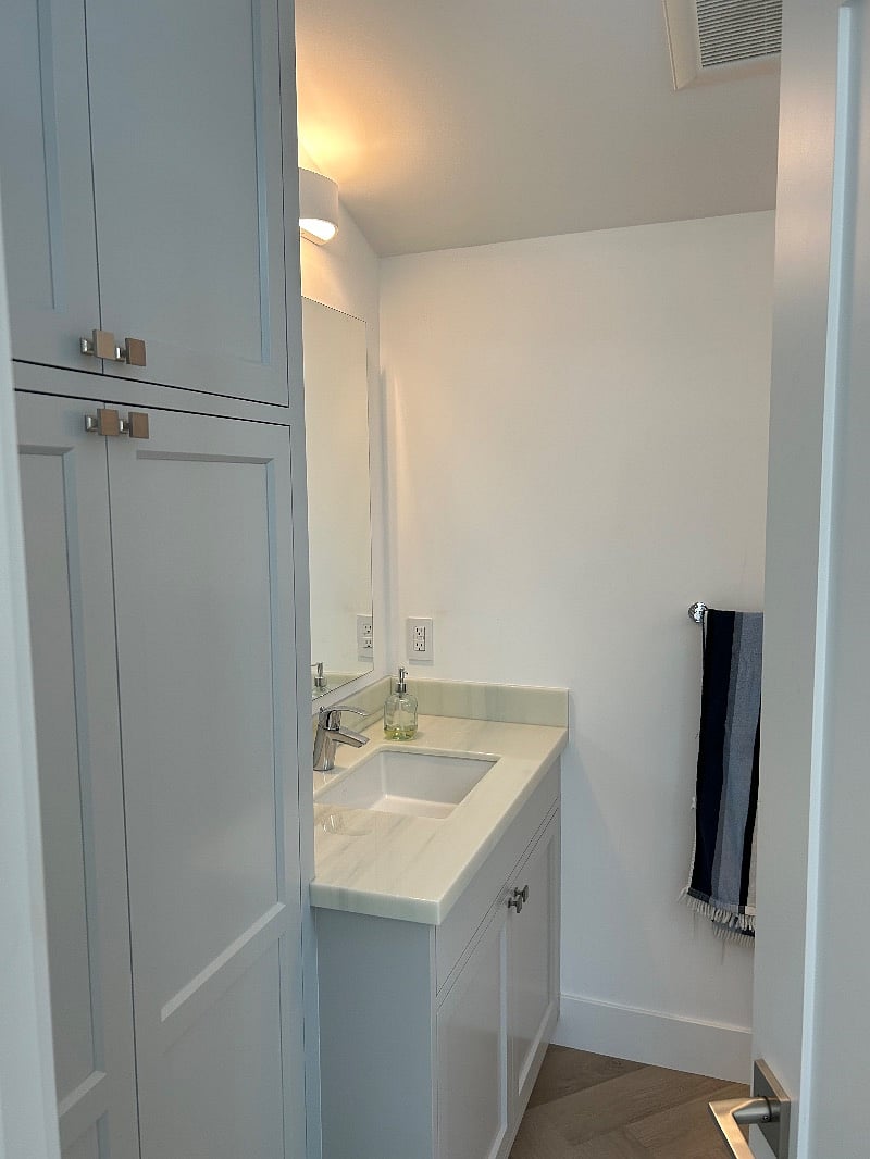Bathroom built in 2020 with Toto Bidet toilet.