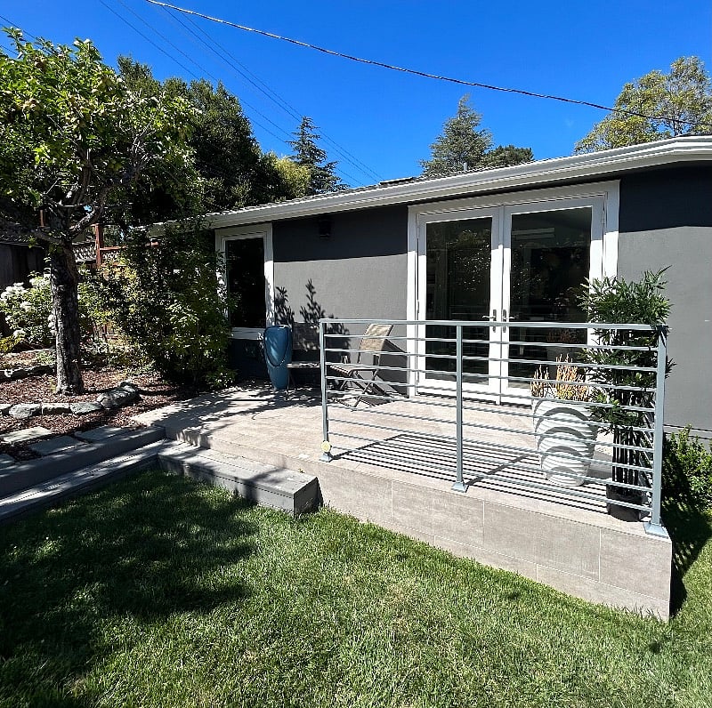 Front entrance with your private terrace.