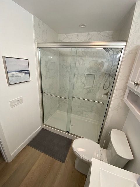 Shower of shared bath for Unit B and C