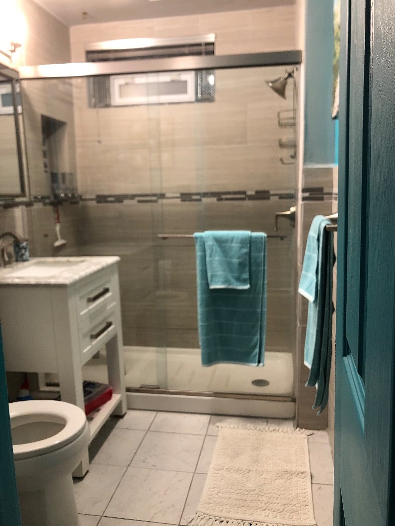 Update bathroom walk-in shower 