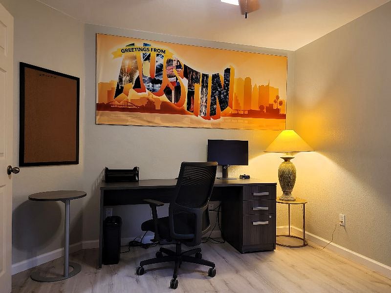 Work station in bedroom 4