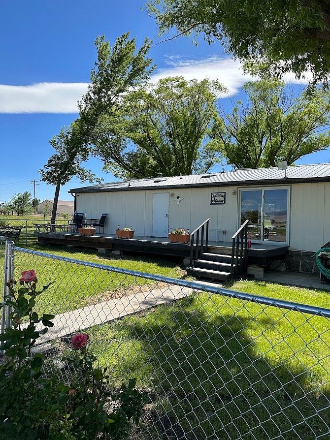 Back Yard and Deck