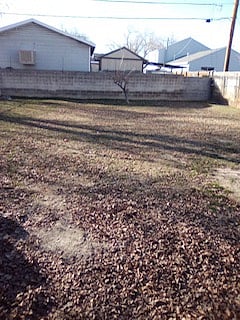 Large fenced in back yard