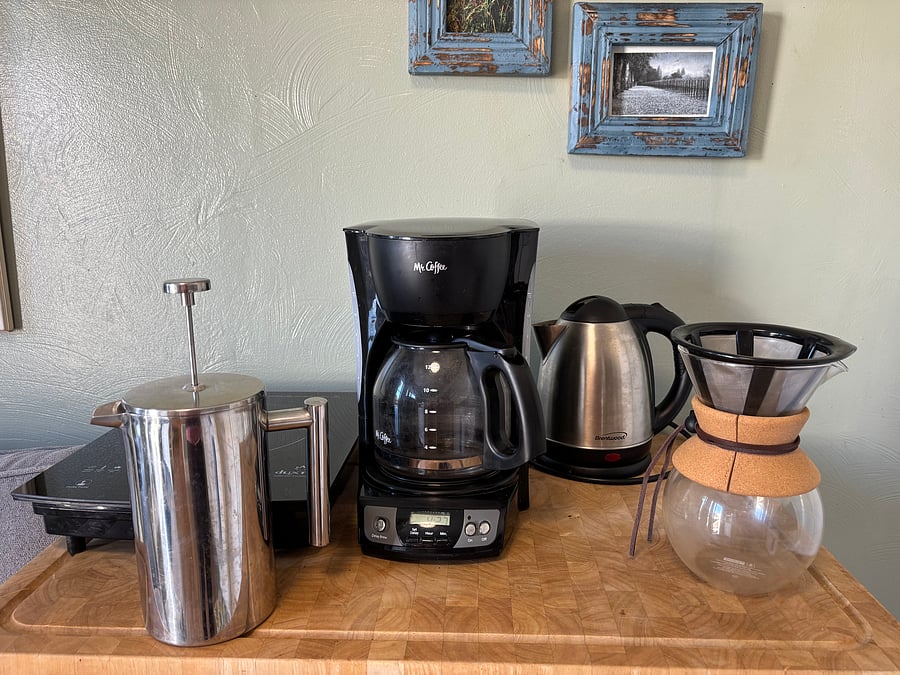 Coffee and tea options