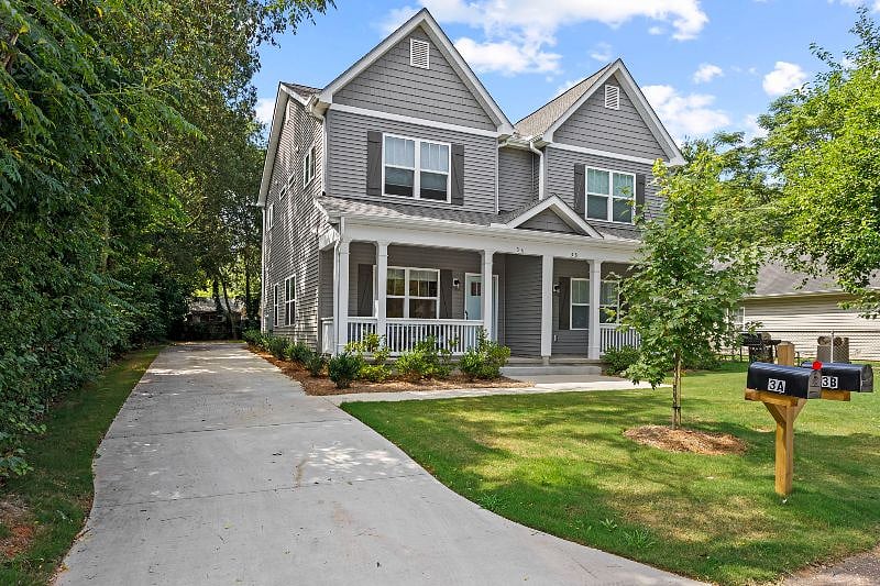 Front of townhome
Unit A is on left