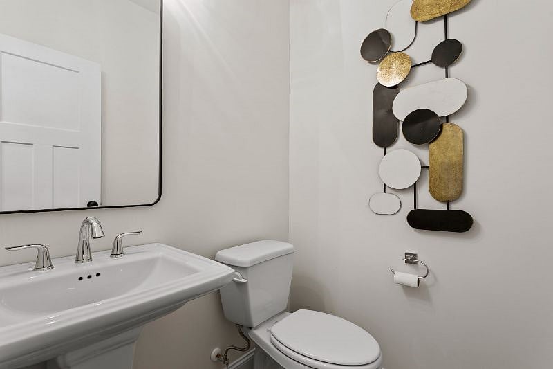 1/2 bath on main level