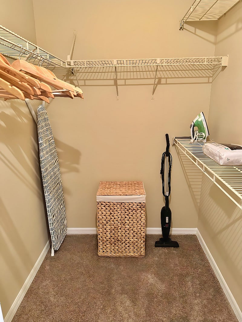 Your spacious, walk-in closet.