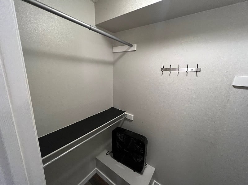 Full size walk in closets in both rooms!