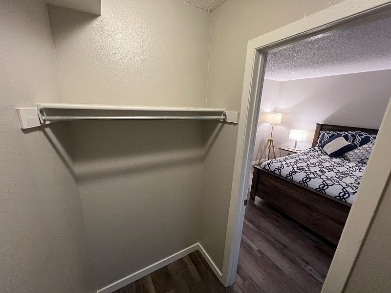 Full size walk in closets in both rooms!