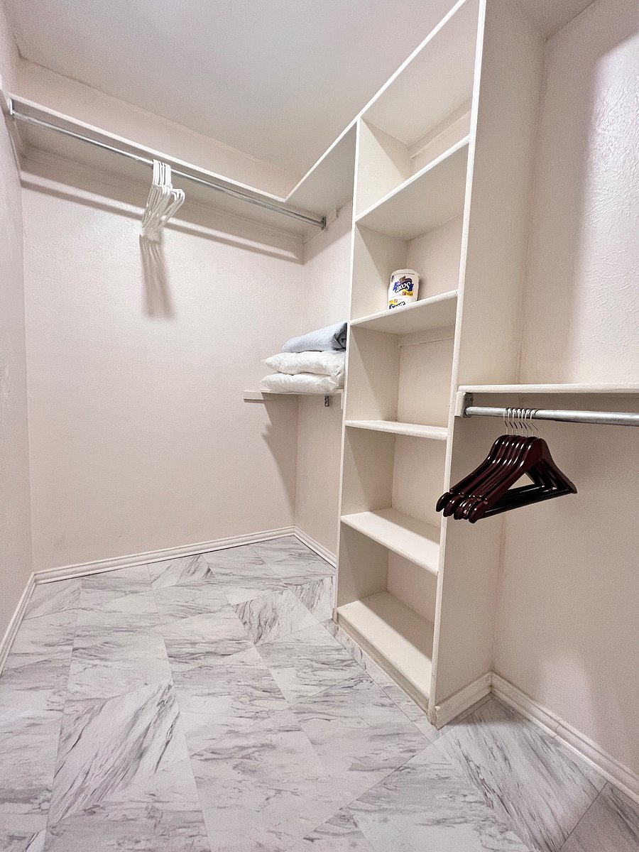 large walk-in closet