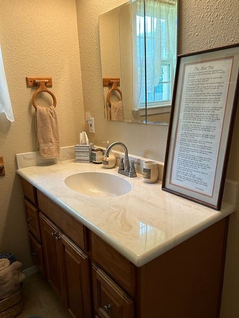 Large vanity with lots of storage