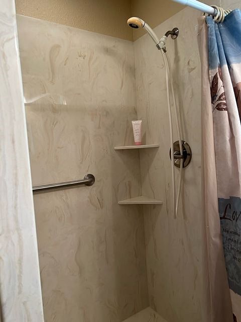 Large walk in shower