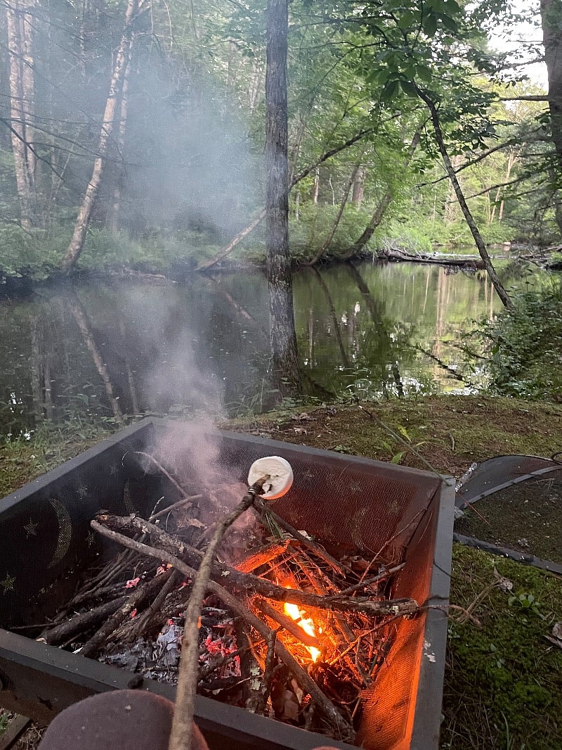 Firepit area by river