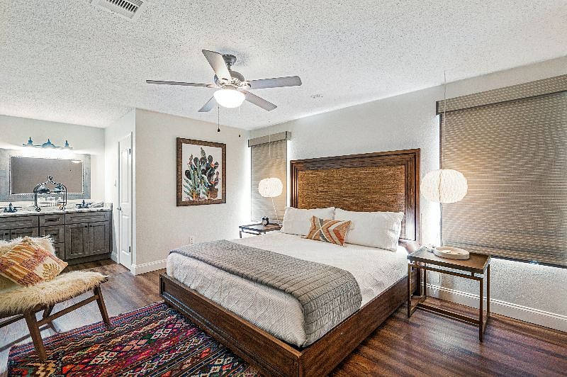 Master Bedroom with king size bed