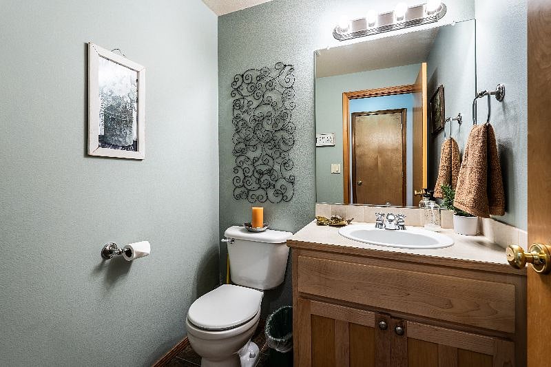 Half bath next to the family room.