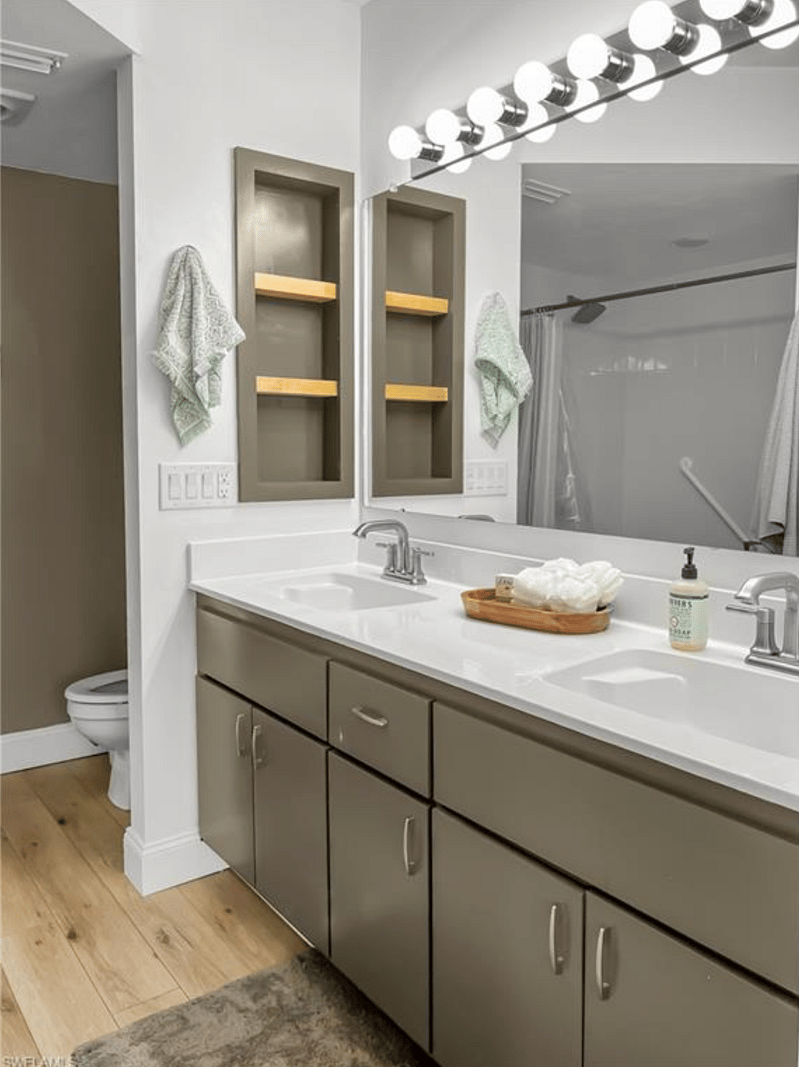 Master Bathroom with jetted tub and shower