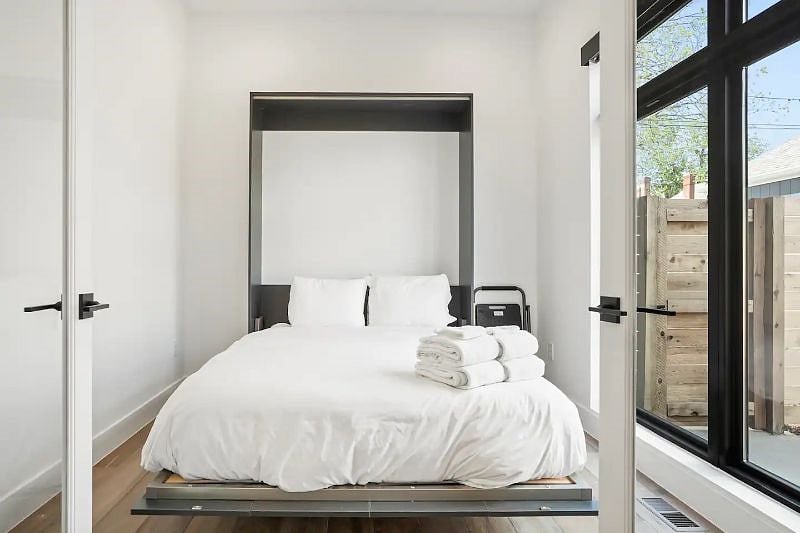 From office to bedroom in a matter of seconds.