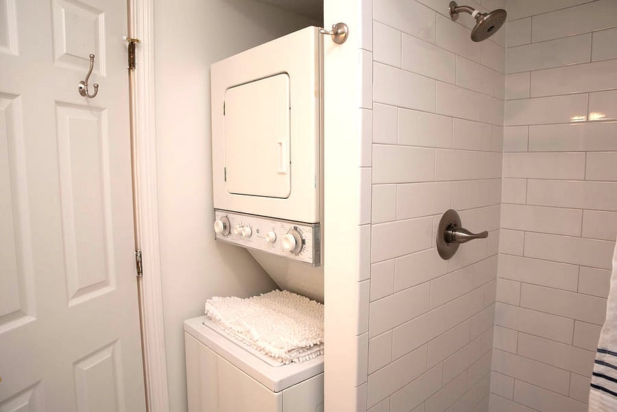In unit washer and dryer