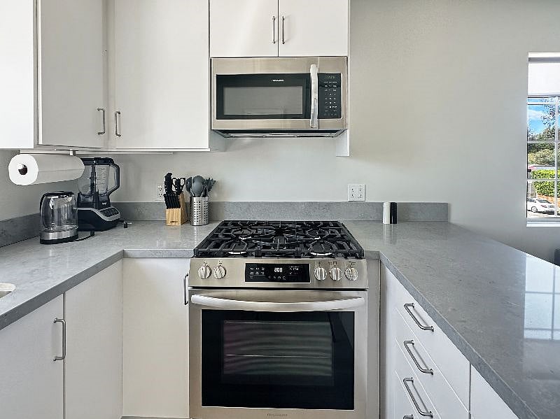brand new stainless steel appliances