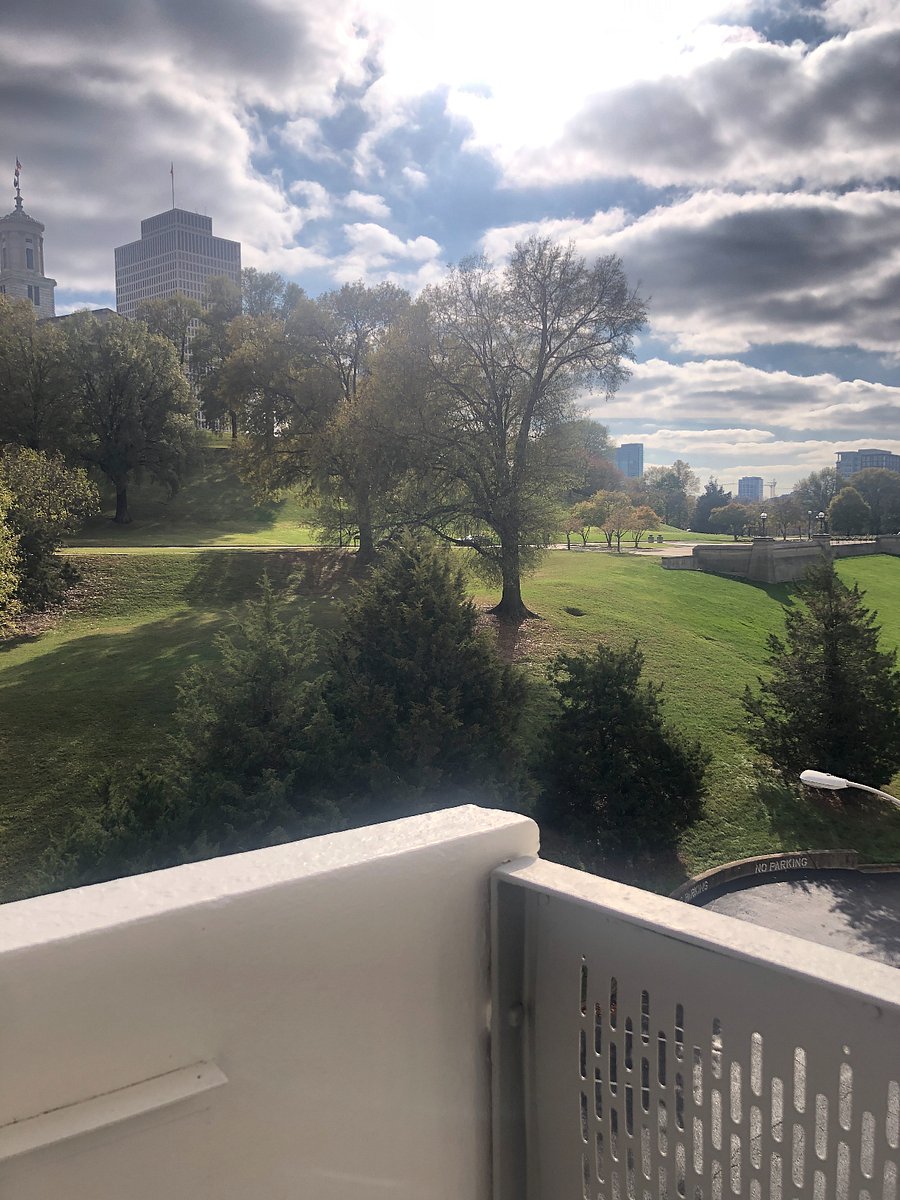 Picture from the balcony. 
Many exercise enthusiast run this hill.