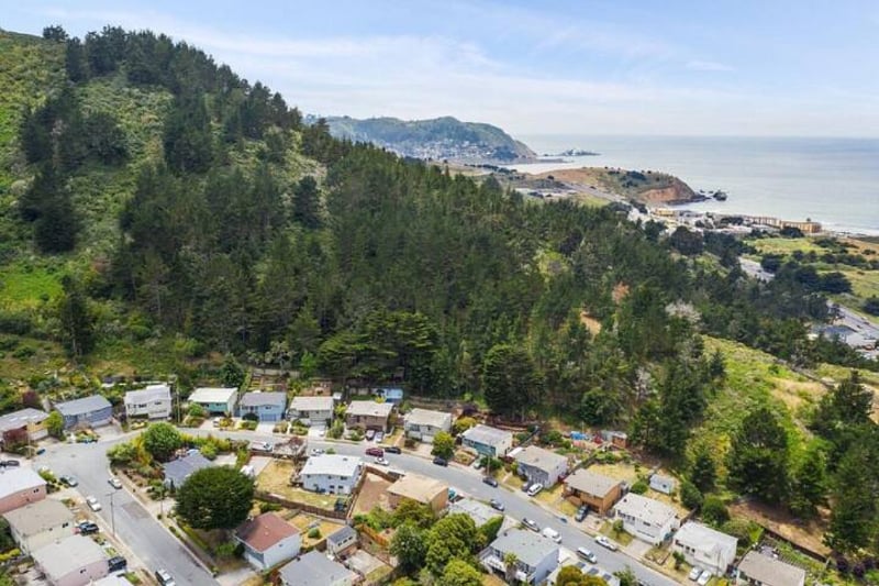 Aerial view of my street.