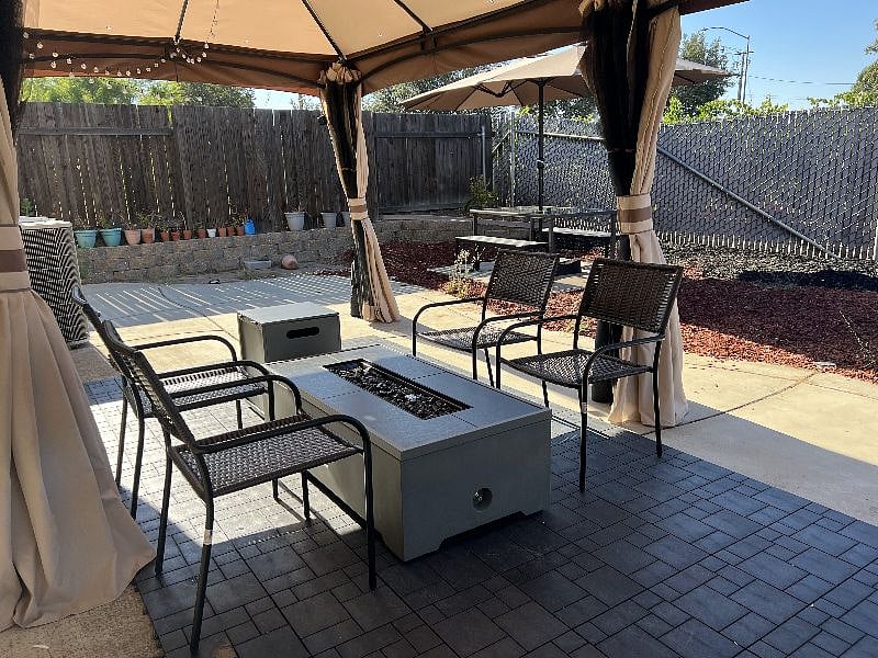 Plenty of shade and comfort in the backyard.