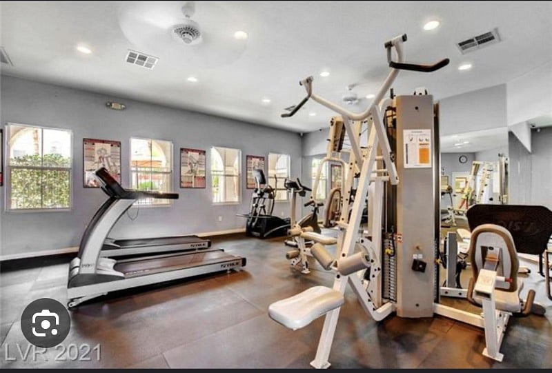 Air conditioned fitness center