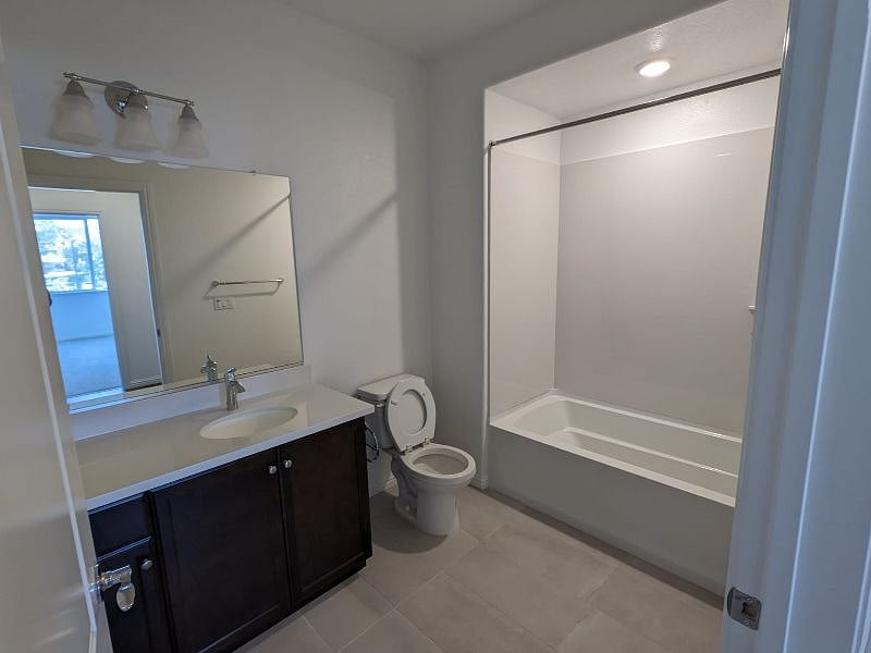 private bathroom, outside your room. 