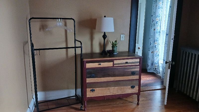 Antique Dresser and Garment Rack