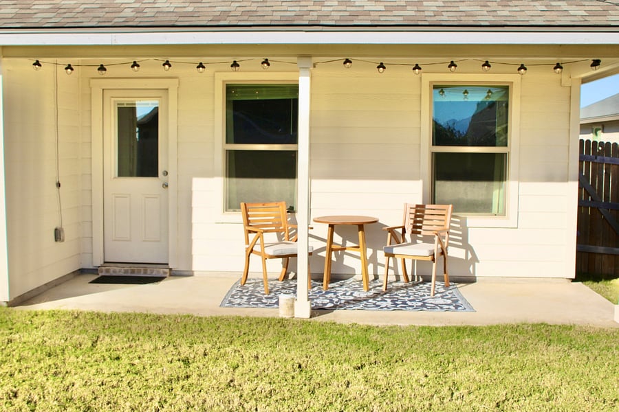 Shared patio