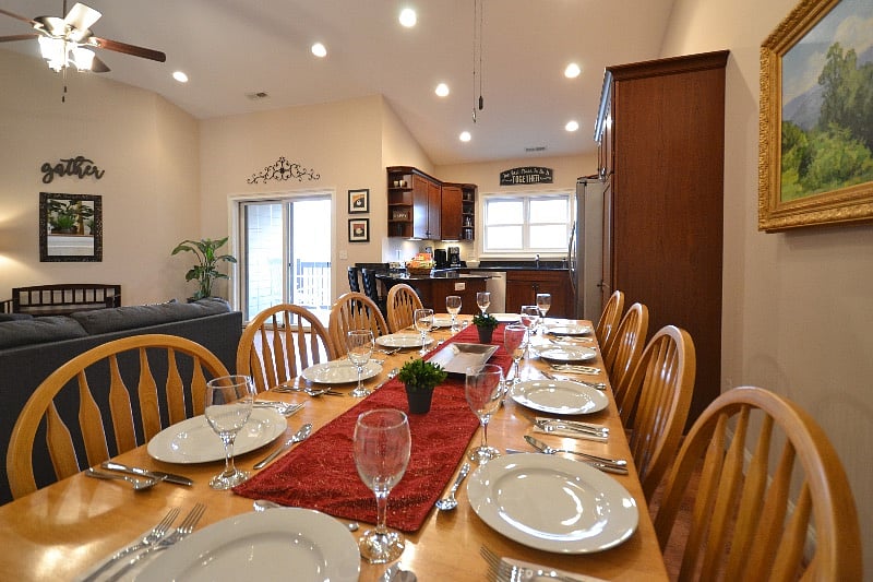 Dining room - open floor plan