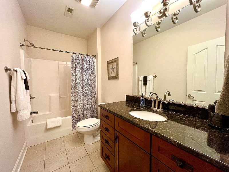 Full bathroom on terrace level