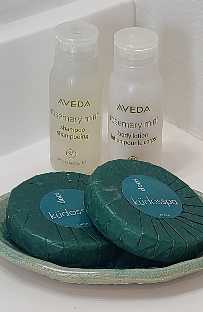 Bathroom amenities.