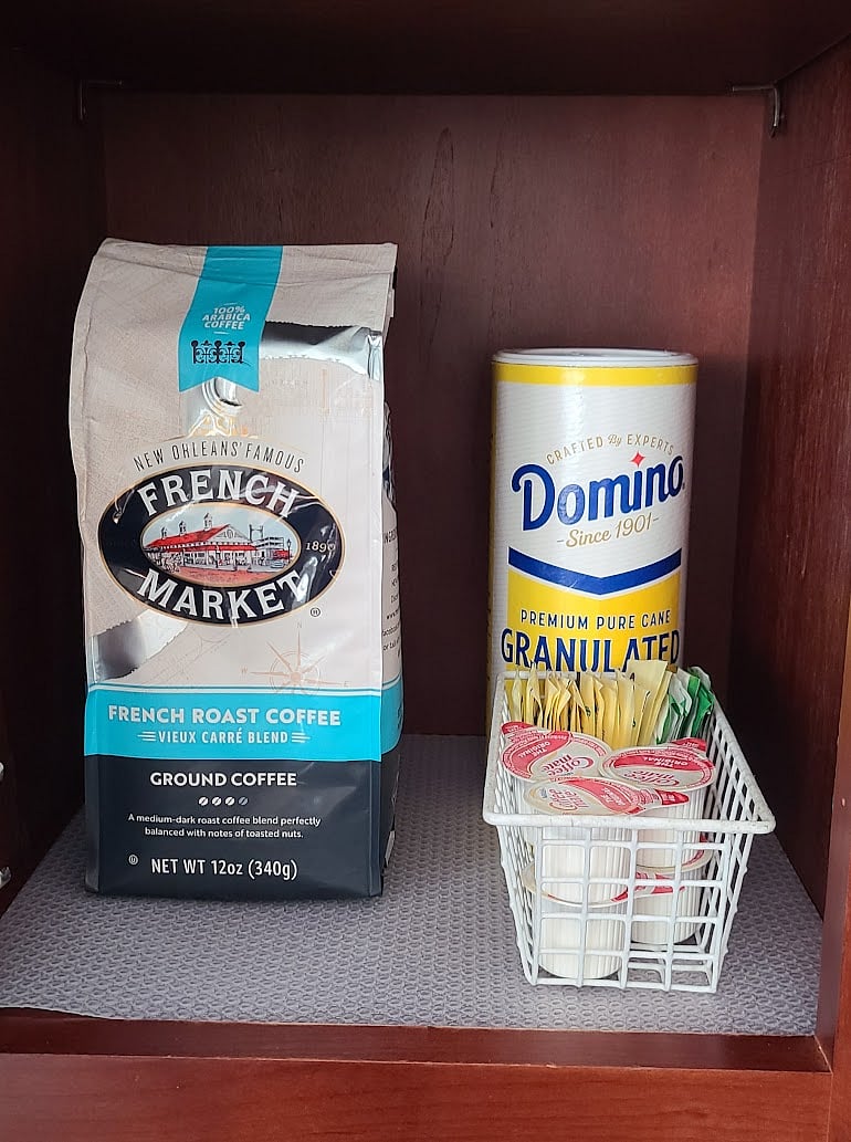 Coffee starter set up.