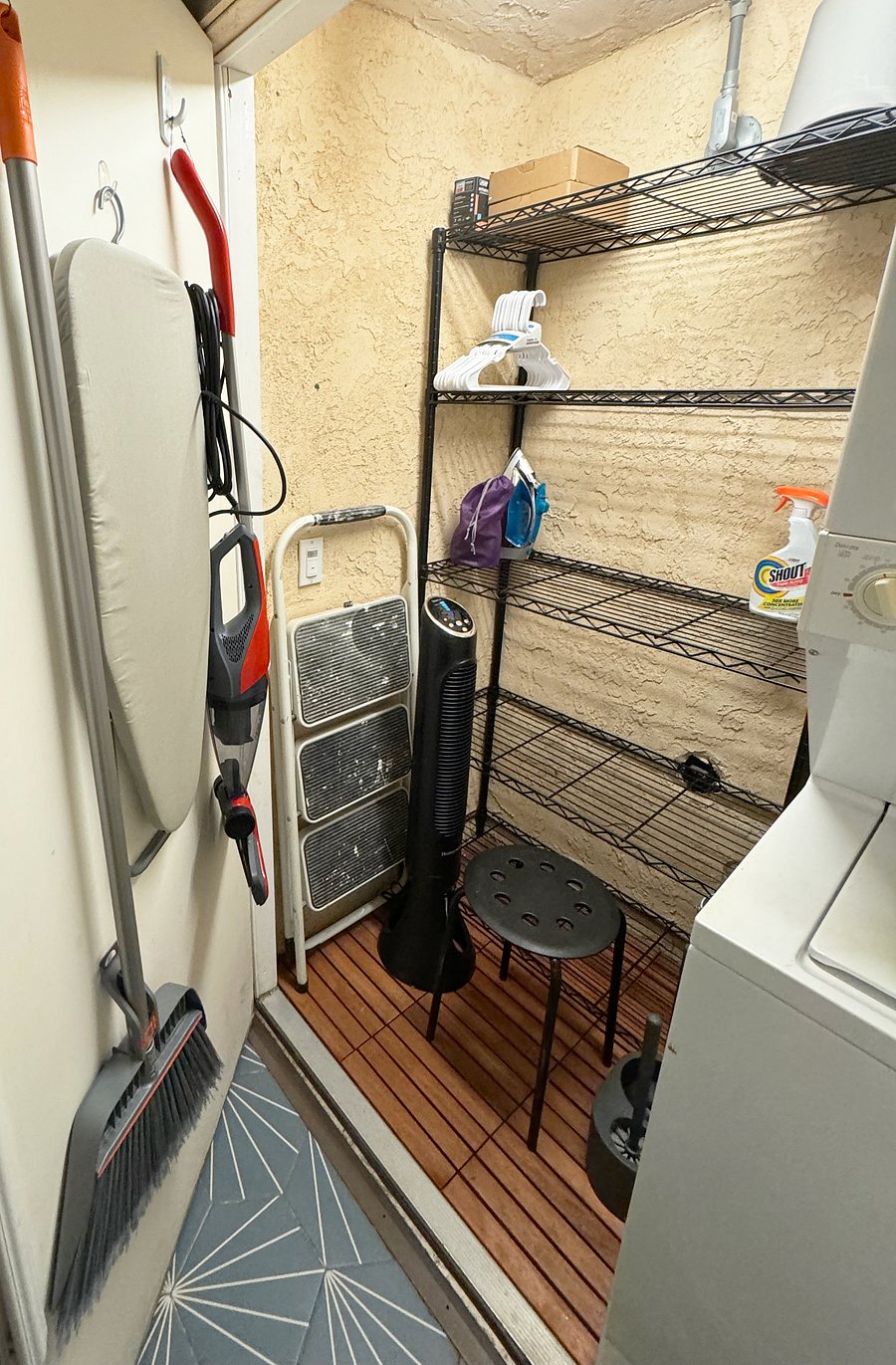 Private Storage Closet W/ In-Unit W/D