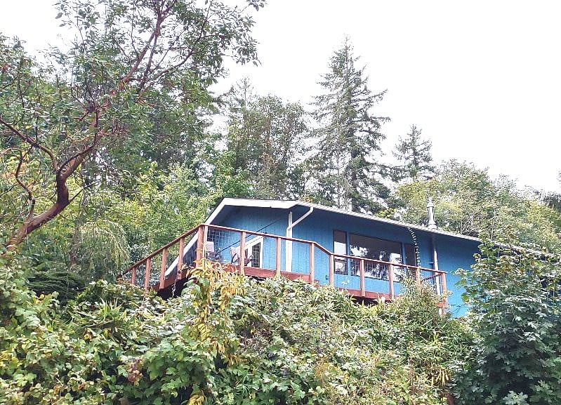 House, from beach