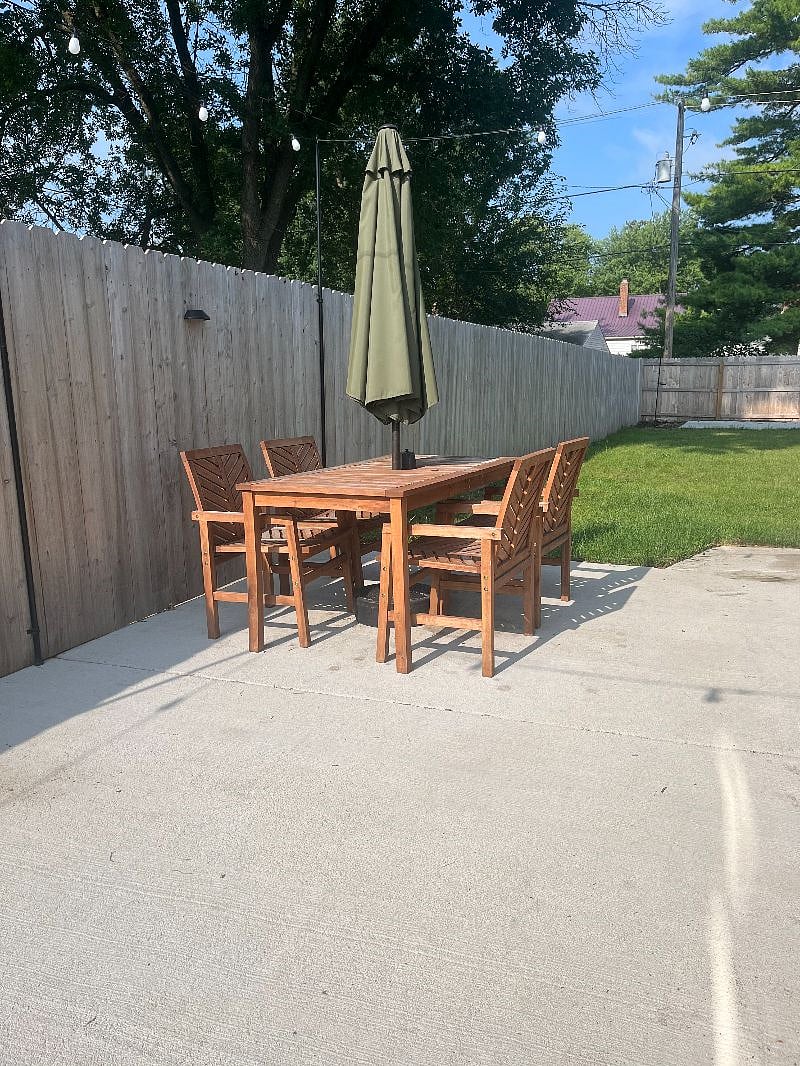 fenced in yard