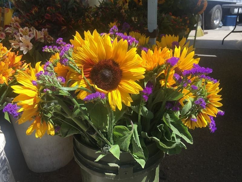 Farmers' market runs on Sundays and is located  near the train station at the end of Calderon Ave.