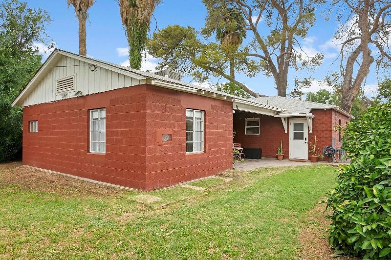 Large fenced in backyard