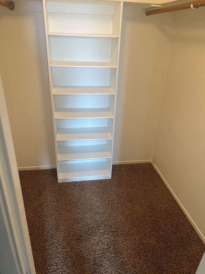 Master bedroom walk in closet.