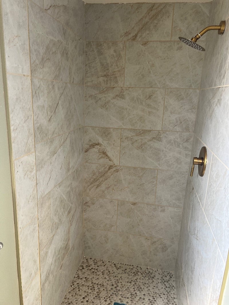 Master shower. Recently remodeled.