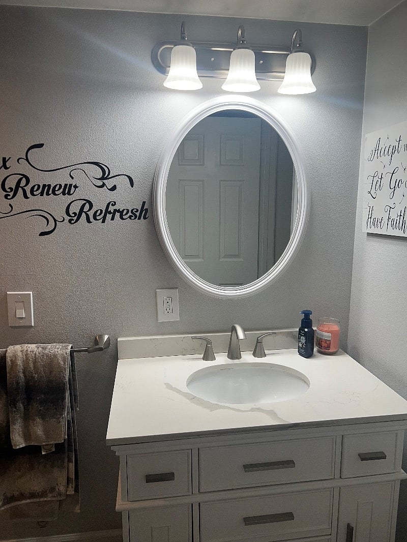 Downstairs bathroom. Recently remodeled.