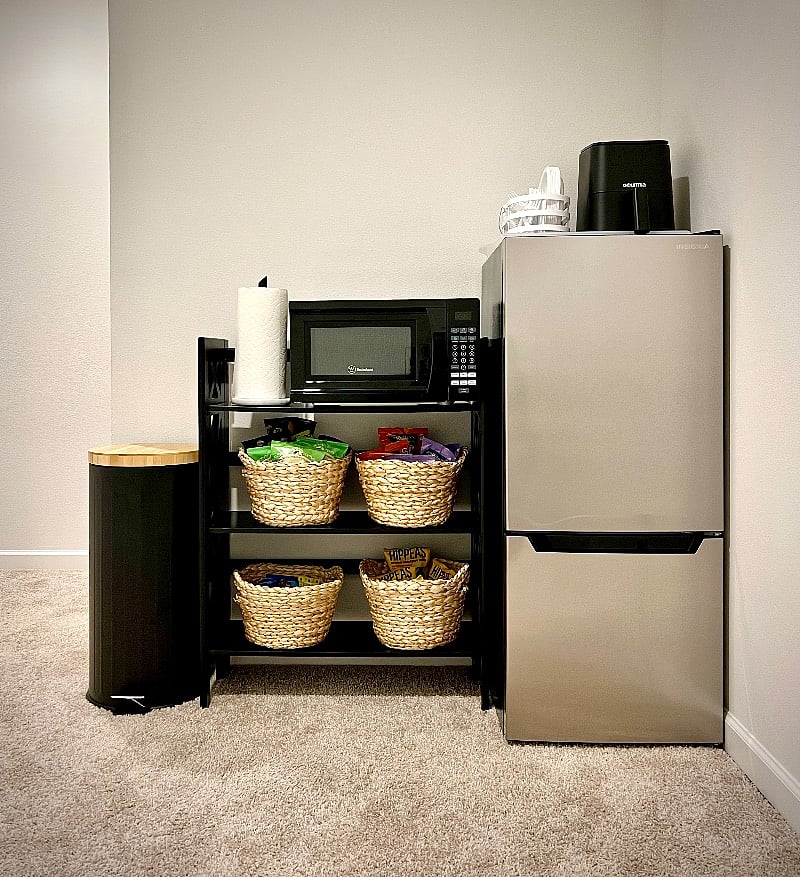 Lower floor kitchenette section