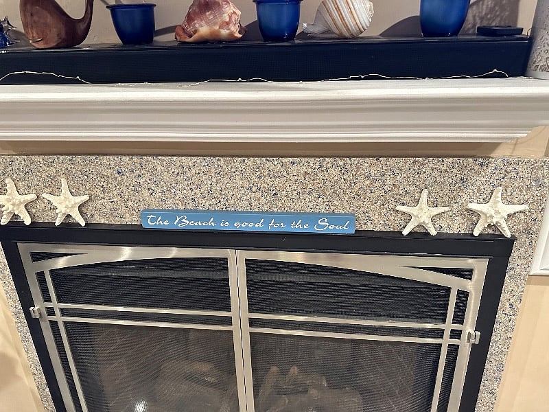 Fireplace in family room